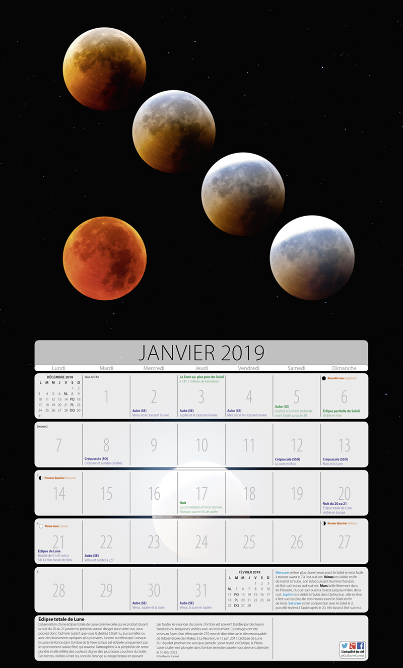 CALENDRIER 2019